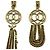Collana a catena lunga con medaglione traforato Coco Mark di Chanel D'oro - vista 3