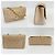 Borsa a tracolla Chanel Matelassé Diana Flap Beige - vista 3