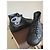 Louis Vuitton Sneakers Alte in Pelle Nera con Patch Nero - vista 5