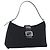Borsa a tracolla FENDI Mamma Baguette in jersey di cotone nero e argento Auth 187506V