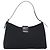 Borsa a tracolla FENDI Mamma Baguette in jersey di cotone nero e argento Auth 187506V - vista 2
