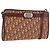 Borsa a Spalla Christian Dior Trotter Canvas Rosso Oro Auth 187757 D'oro