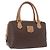 Céline Bolso CELINE Macadam Canvas PVC Cuero Marrón Oro Auth 187773A Castaño Dorado