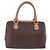 Céline Bolso CELINE Macadam Canvas PVC Cuero Marrón Oro Auth 187773A Castaño Dorado - vista 2