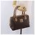 Céline Bolso CELINE Macadam Canvas PVC Cuero Marrón Oro Auth 187773A Castaño Dorado - vista 25