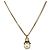 Collana BURBERRY metallo Gold Auth SW2375 D'oro