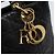 Borsa Christian Dior Lady Dior in pelle di agnello nera e oro Auth 186836SAV Nero D'oro - vista 17