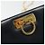 Borsa a tracolla Salvatore Ferragamo Gancini in catena di pelle blu navy e oro Auth ka4772 D'oro - vista 18