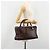 LOEWE Amazona 36 Handtasche Leder Braun Silber Authentisch 186080V - Ansicht 25
