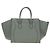 Céline Borsa CELINE Luggage Small Square Phantom in pelle Grigio Oro Autentica am11897M Marrone D'oro - vista 2