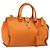 SAINT LAURENT Cabas Mini Hand Bag Leather 2way Orange Gold Auth 185950A D'oro Arancione