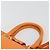 SAINT LAURENT Cabas Mini Hand Bag Leather 2way Orange Gold Auth 185950A D'oro Arancione - vista 14