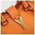 SAINT LAURENT Cabas Mini Hand Bag Leather 2way Orange Gold Auth 185950A D'oro Arancione - vista 19