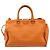 SAINT LAURENT Cabas Mini Hand Bag Leather 2way Orange Gold Auth 185950A D'oro Arancione - vista 2