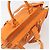 SAINT LAURENT Cabas Mini Hand Bag Leather 2way Orange Gold Auth 185950A D'oro Arancione - vista 21