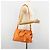 SAINT LAURENT Cabas Mini Hand Bag Leather 2way Orange Gold Auth 185950A D'oro Arancione - vista 27