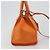 SAINT LAURENT Cabas Mini Hand Bag Leather 2way Orange Gold Auth 185950A D'oro Arancione - vista 4