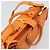 SAINT LAURENT Cabas Mini Hand Bag Leather 2way Orange Gold Auth 185950A D'oro Arancione - vista 6