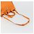 SAINT LAURENT Cabas Mini Hand Bag Leather 2way Orange Gold Auth 185950A D'oro Arancione - vista 8