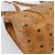 Borsa Tote MCM Vicetos Logogram PVC Pelle Marrone Oro Auth 187348 D'oro - vista 14