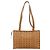 Borsa Tote MCM Vicetos Logogram PVC Pelle Marrone Oro Auth 187348 D'oro - vista 2