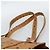 Borsa Tote MCM Vicetos Logogram PVC Pelle Marrone Oro Auth 187348 D'oro - vista 8