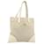 PRADA Tote Bag Canvas Beige Silver Auth 186830 Silber  - Ansicht 1