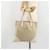 PRADA Tote Bag Canvas Beige Silver Auth 186830 Silber  - Ansicht 23