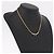 Collana Christian Dior metall Gold Auth SW2416 D'oro - vista 13