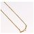 Collana Christian Dior metall Gold Auth SW2416 D'oro - vista 4