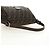 FENDI Zucca Canvas Mamma Baguette Shoulder Bag Black Brown Auth 185309M Marrone Nero - vista 6