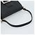 Bolsa de Ombro FENDI Mamma Baguette em Couro Preto Prata Autêntica 187091SAM - vista 7