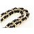 CHANEL Big Matelasse30 Chain Shoulder Bag Lamb Skin Black Gold CC Auth 184946SAV Nero D'oro - vista 14