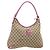 Borsa a Spalla GUCCI GG Canvas Abbey Beige Oro 130737 Auth 187022SAV D'oro