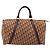 Bolso Boston Christian Dior Trotter Canvas Beige Oro Auth 182507 Dorado - vista 2