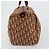 Bolso Boston Christian Dior Trotter Canvas Beige Oro Auth 182507 Dorado - vista 3