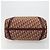 Bolso Boston Christian Dior Trotter Canvas Beige Oro Auth 182507 Dorado - vista 5