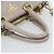PRADA Galleria Handtasche aus Leder 2way Grau Gold Auth 186121V - Ansicht 7