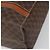 Céline Borsa CELINE Macadam Canvas PVC Pelle Marrone Oro Auth 186813 D'oro - vista 15