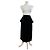 Gonna in velluto con bottoni a pressione vintage Dior nera argento Nero
