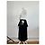 Gonna in velluto con bottoni a pressione vintage Dior nera argento Nero - vista 2