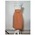 Céline Gonna in cotone Vintage Celine con dettaglio a catena Pesca XS - vista 11