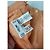 Céline Gonna in cotone Vintage Celine con dettaglio a catena Pesca XS - vista 4