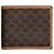Triomphe Céline Vintage Celine Coated Canvas Wallet Brown Tan Gold