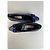 Chloé Décolleté Vintage Chloe in pelle con fiocco Viola scuro Blu navy EU36.5 - vista 2