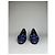 Chloé Décolleté Vintage Chloe in pelle con fiocco Viola scuro Blu navy EU36.5 - vista 3