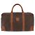 Céline Borsa Boston CELINE Macadam Canvas PVC Pelle Marrone Oro Auth 185992 D'oro - vista 13