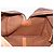 Céline Borsa Boston CELINE Macadam Canvas PVC Pelle Marrone Oro Auth 185992 D'oro - vista 20