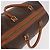 Céline Borsa Boston CELINE Macadam Canvas PVC Pelle Marrone Oro Auth 185992 D'oro - vista 7