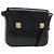 Céline Borsa a Spalla CELINE in Pelle Nera con Dettagli Oro Auth 179534A Nero D'oro